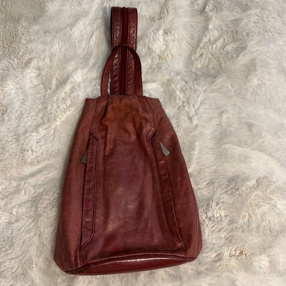 VTG 90’S HOBO BACKPACK LEATHER - Picture 3 of 16